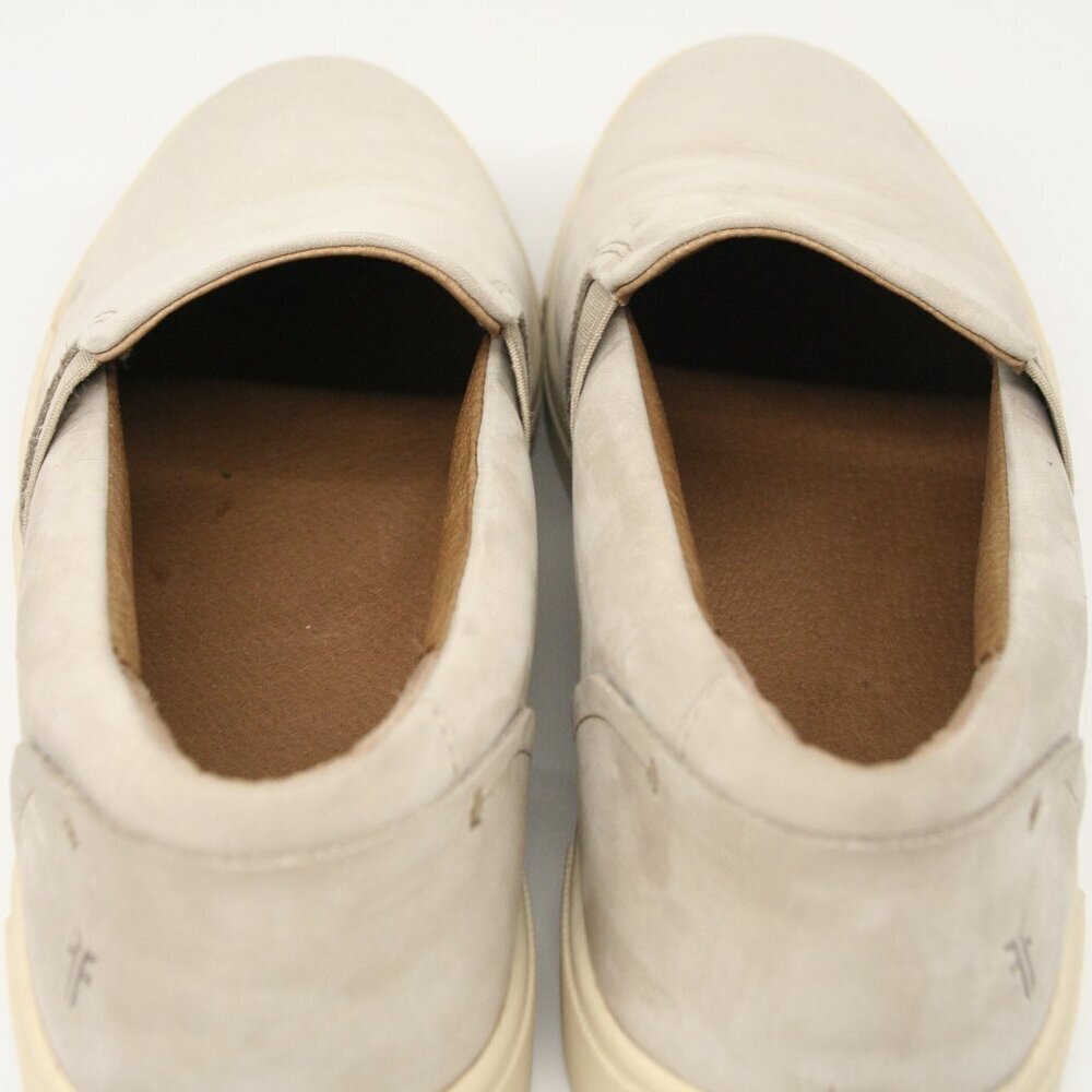 Frye Ivy Suede Leather Slip On Casual Women's Sneakers Shoes Beige Taupe Sz 10 - Picture 10 of 15